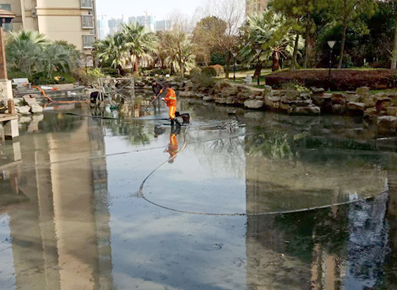 利辛景观池淤泥清理