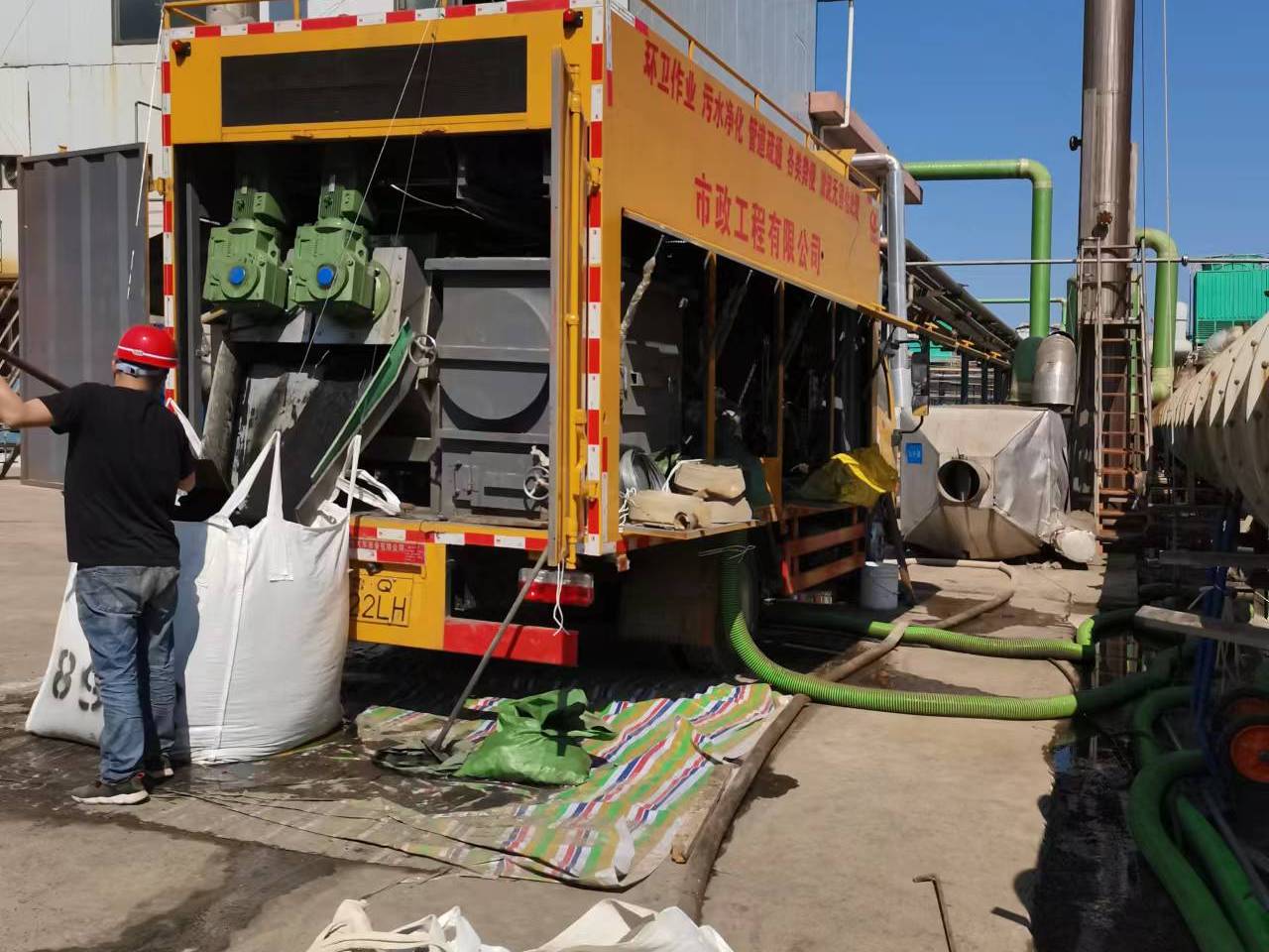 利辛淤泥压干处理